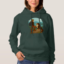 Meisje en berghond avontuur illustratie