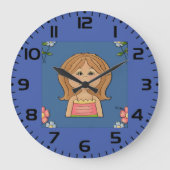 Meisje en bloemen grote klok (Voorkant)