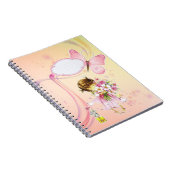 Meisje en bloemen notitieboek (Rechterzijde)