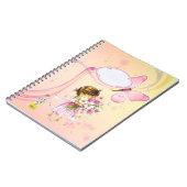 Meisje en bloemen notitieboek (Linkerzijde)