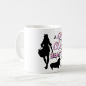 Meisje en Corgi Copy Koffiemok (Voorkant links)