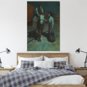 Meisje en Cowboy Canvas Afdruk (Insitu (Slaapkamer))