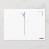 Meisje en de magicfox fantasie magische boskunst briefkaart (Achterkant)