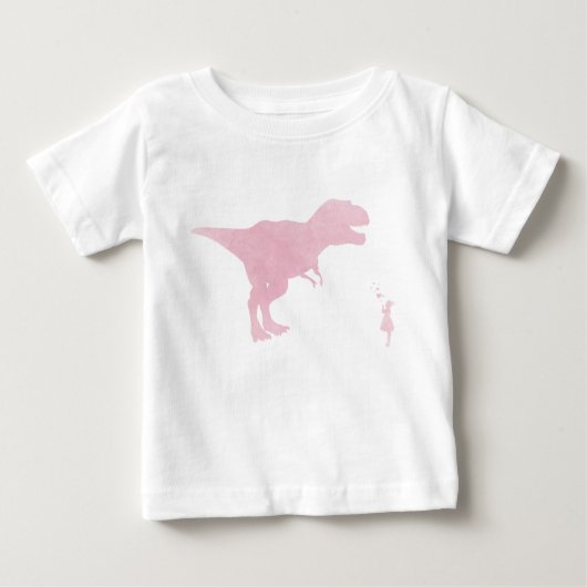 Meisje en dinosaurus - Dinosaur Love Shirt (Voorkant)