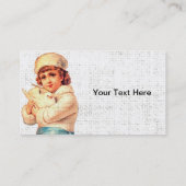 meisje en dove grunge Canvas Visitekaartje (Achterkant)