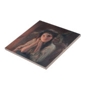 Meisje en een heks - Beatrice Ofor Tegeltje (Zijkant)