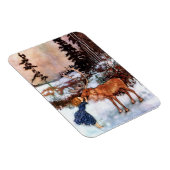 Meisje en Eland Magneet (Rechterzijde)