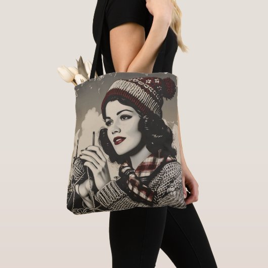 Meisje en garen  tote bag (Dichtbij)