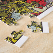 Meisje en Geranium, Mucha Legpuzzel (Zijkant)