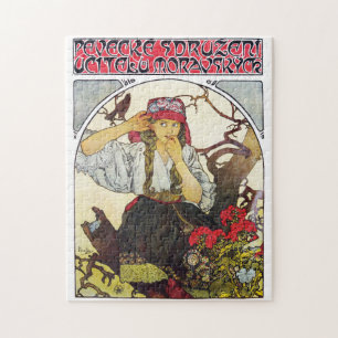 Meisje en Geranium, Mucha Legpuzzel
