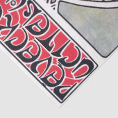 Meisje en Geranium, Mucha Tissuepapier (Detail)