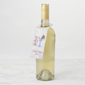 Meisje en glas flessenhanger (Schuin)