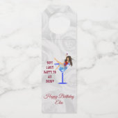 Meisje en glas flessenhanger (Achterkant)