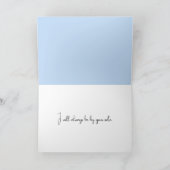 Meisje en Golden Retriever Denken aan jou Kaart (Binnen)