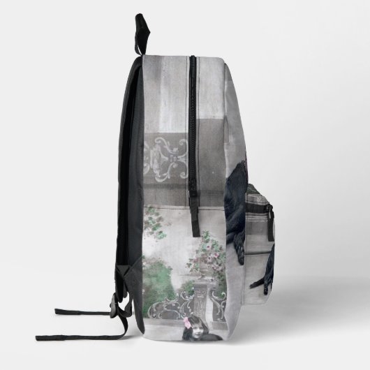 Meisje en haar Hond Bedrukte Rugzak (Links)