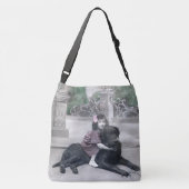 Meisje en haar Hond Crossbody Tas (Achterkant)