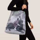 Meisje en haar Hond Crossbody Tas (Dichtbij)