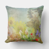  meisje en haar hond decor kussen (Voorkant)