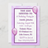 Meisje en haar hond eerste verjaardag kaart (Achterkant)