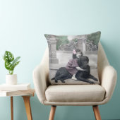 Meisje en haar hond kussen (Stoel)