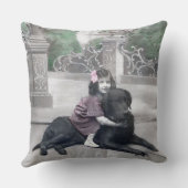 Meisje en haar hond kussen (Achterkant)