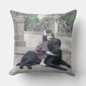 Meisje en haar hond kussen (Voorkant)