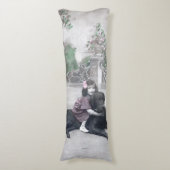 Meisje en haar Hond Lichaamskussen (Voorkant Verticaal)