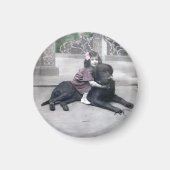 Meisje en haar Hond Magneet (Voorkant)