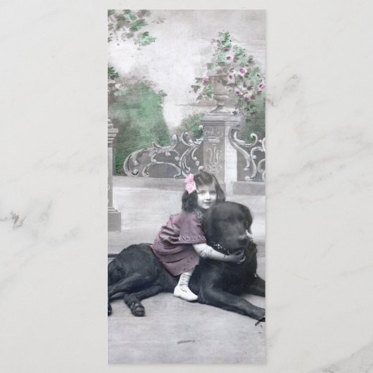 Meisje en haar Hond Menu (Achterkant)