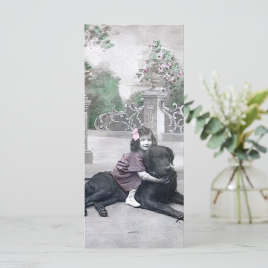 Meisje en haar Hond Menu (Staand voorkant)