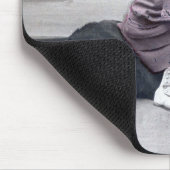 Meisje en haar Hond Muismat (Hoek)