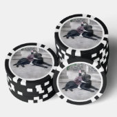 Meisje en haar Hond Poker Chips (Opstapeling)