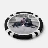 Meisje en haar Hond Poker Chips (Enkel)