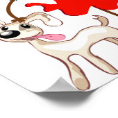 Meisje en haar hond Poster (Hoek)