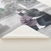 Meisje en haar Hond Sherpa Deken (3/4)