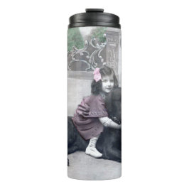 Meisje en haar Hond Thermosbeker