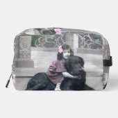 Meisje en haar Hond Toilettasje (Achterkant)