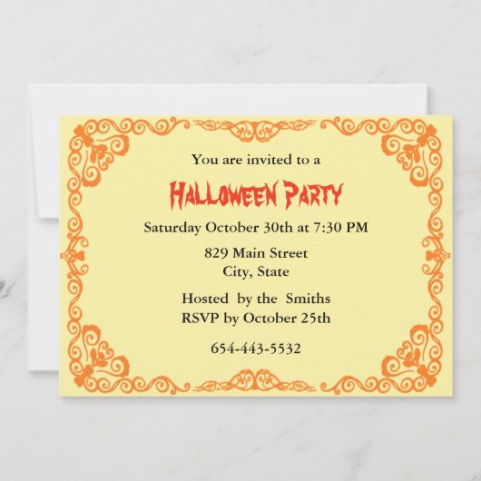  meisje en haar kat Halloween Kaart (Achterkant)