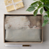 Meisje en haar konijn  schilderij Decoupage Tissuepapier (Geschenk)