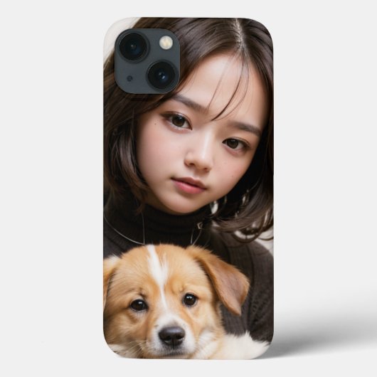 Meisje en hond Case-Mate iPhone case (Achterkant)