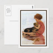  meisje en hond Jessie Willcox Smith Briefkaart (Voorkant / Achterkant)