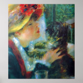 Meisje en hond Renoir Impressionisme Fine Art Poster (Voorkant)