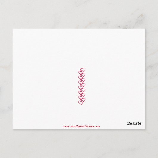  meisje en honden in het Briefkaart Canoe Valentij (Achterkant)