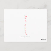  meisje en jongen in de Valentijn van het hart Briefkaart (Achterkant)