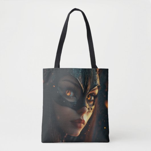 Meisje en kat Powa Tote Bag (Voorkant)