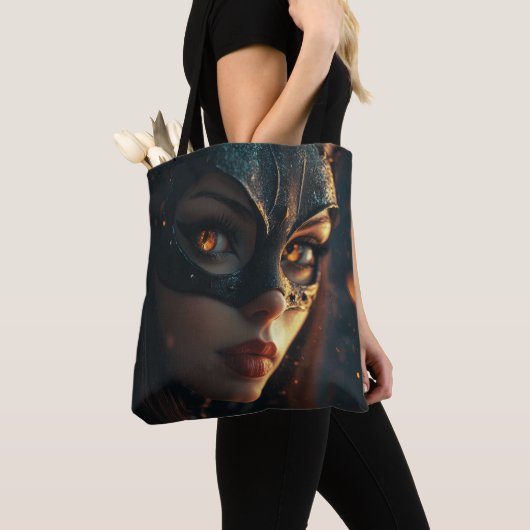 Meisje en kat Powa Tote Bag (Dichtbij)