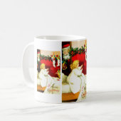 Meisje en Kerstman Koffiemok (Voorkant links)
