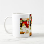 Meisje en Kerstman Koffiemok (Links)