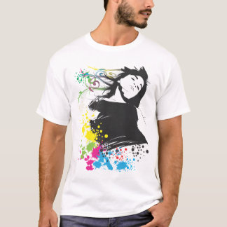 Meisje en kleuren. t-shirt