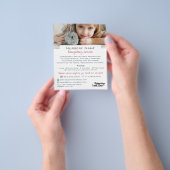 Meisje en konijn, Babysitter, Dagopvang, Nursery A Flyer (Hand)